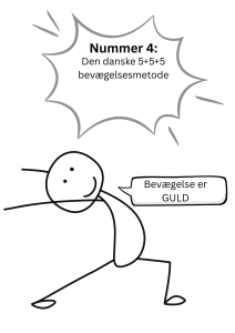 Selvhjælp mod stress: Øvelse nr. 4, - Den danske 5+5+5 bevægelsesmetode