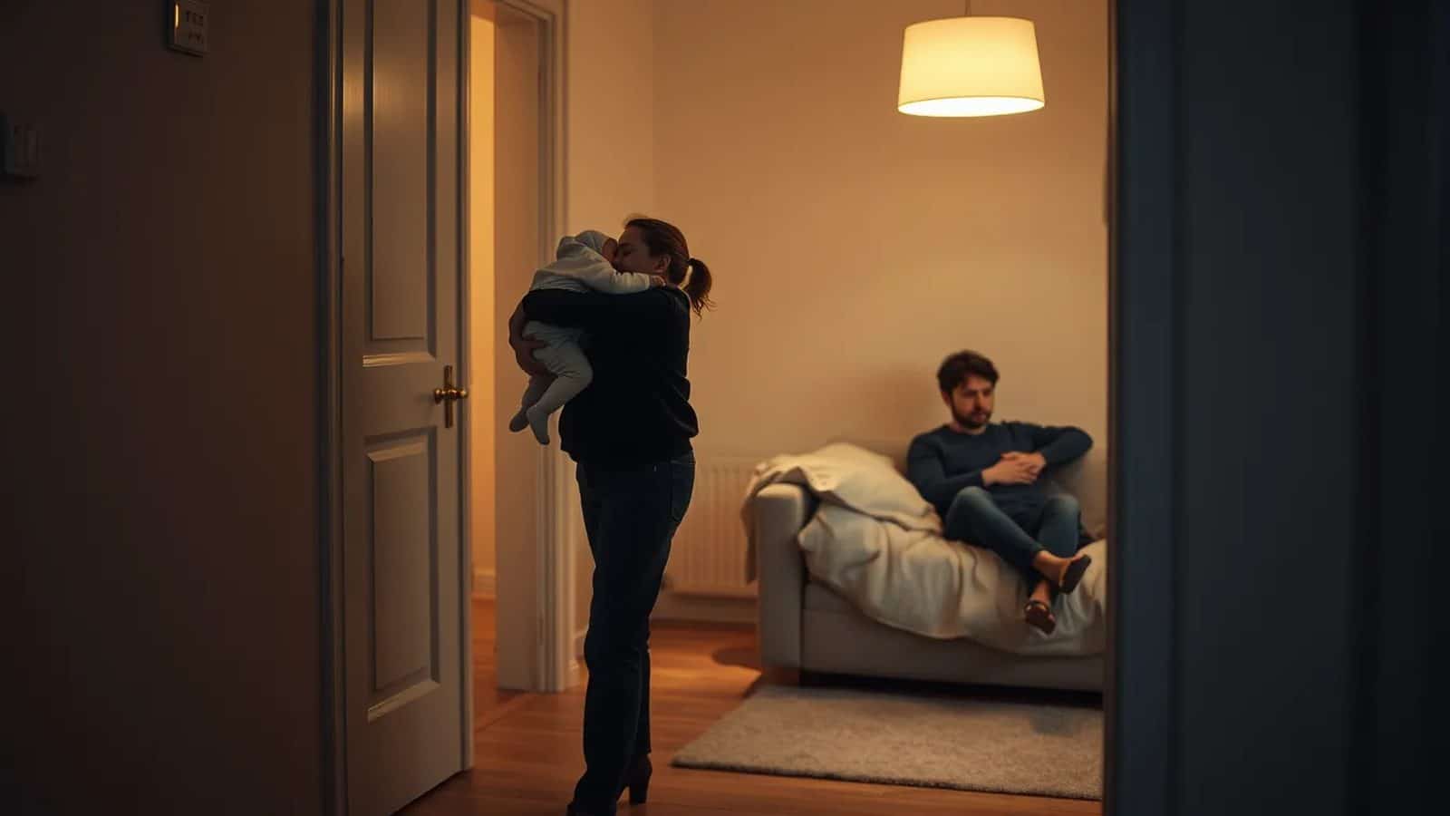Par i døråbning om natten med sovende barn — skiftehold og parforhold efter børn